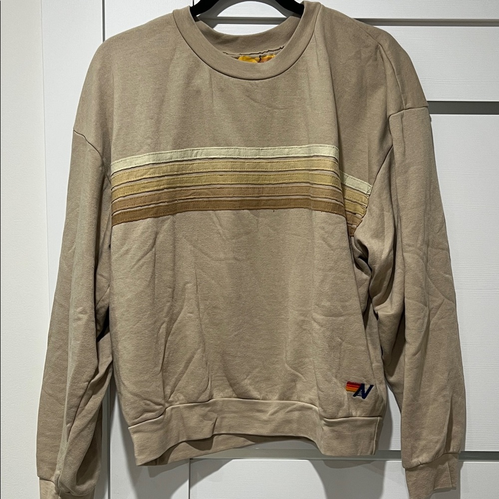 Aviator Nation 5 Stripe Relaxed Sweatshirt